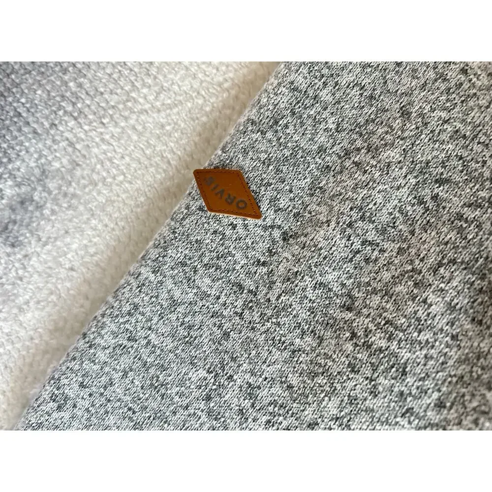 Orvis Men's Fleece Lined Quarter Zip Pullover Heather Gray Size Large Outdoors - Picture 5 of 12